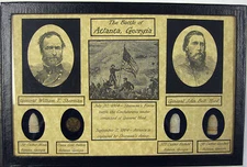 The Battle of Atlanta...Sherman vs Hood...Union & Confederate Items with COA