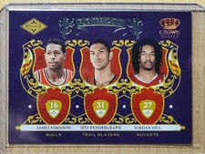 James Johnson Jeff Pendergraph Jordan Hill #10 2009-10 Crown Royale RC L0132A