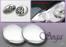 Chrome Head Light Washer Nozzle Cover Cap For Porsche 911 996 C2 C4 Facelift New