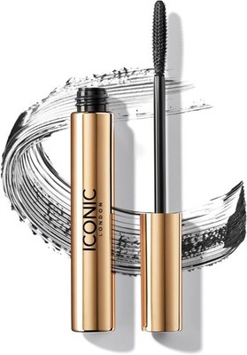 Iconic London Triple Threat Mascara Black 9ml Volumizing Lengthening Waterproof