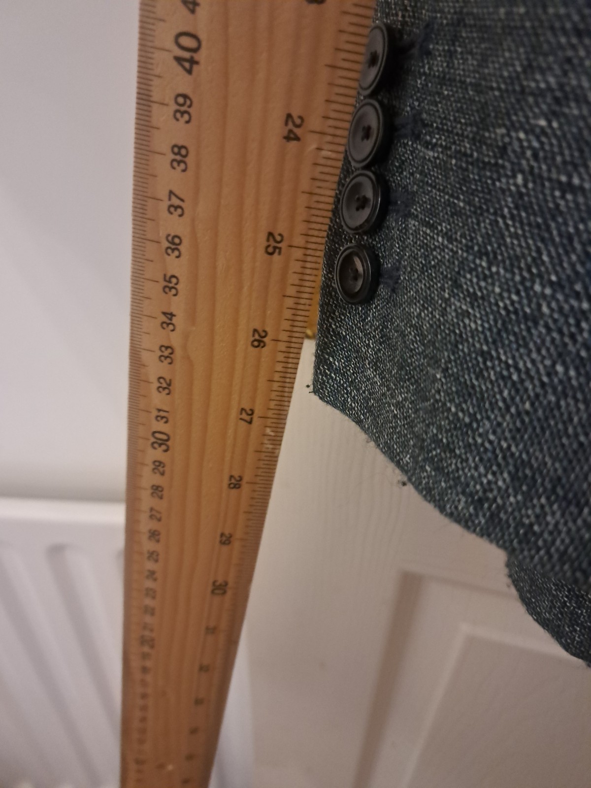 Giacca blazer lino verde Reiss UK 42 cotone sfoderato Londra estate fila Savile