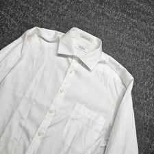 Enro Dress Shirt Kids 16 White Non-Iron Classic Fit French Cuff Long Sleeve