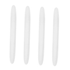 4pcs Car Door Edge Guards Protectors Silicone Side Doors Edge Protector White