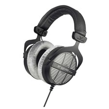 beyerdynamic DT 990 PRO Over-Ear Studio Headphones in black. Open constructio...