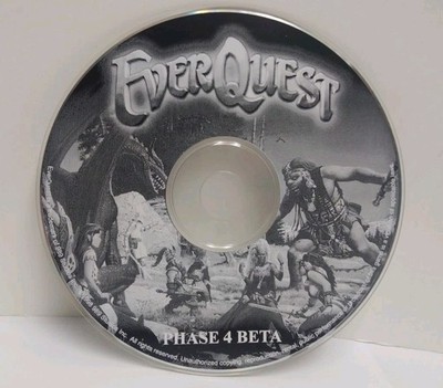 RARE EverQuest Phase 4 Beta PC CD-ROM Disk (Mismatch screen displays phase 3)