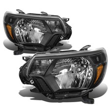For 2012-2015 Toyota Tacoma Pair Black Housing Amber Corner Headlight Head Lamps For 2012-2015 Toyota Tacoma Pair Black Housing Amber Corner Headlight Head Lamps