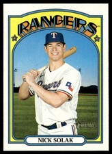 2021 Topps Heritage Nick Solak Texas Rangers #277