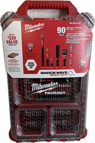 Milwaukee 48-32-5157 Driver Bit Set w/ Packout Case Impact Duty (90-Piece) - Picture 2 of 4