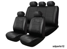 Sitzbez�ge Kunstleder Schwarz 1 Luxus Komplettset f�r BMW 1er 3er 5er X1 X3 X5
