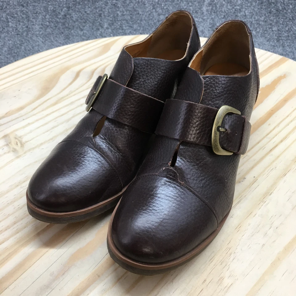 Botas femininas KORKS By Kork Ease 9.5 casual biqueira baixa tornozelo Q22223 marrom - Imagem 3 de 4