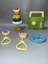 Vintage Fisher Price Toyland Radio 1983 Works And Other Vintage Baby Toys
