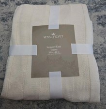 Royal Velvet Sweater Knit Throw 50" x60"