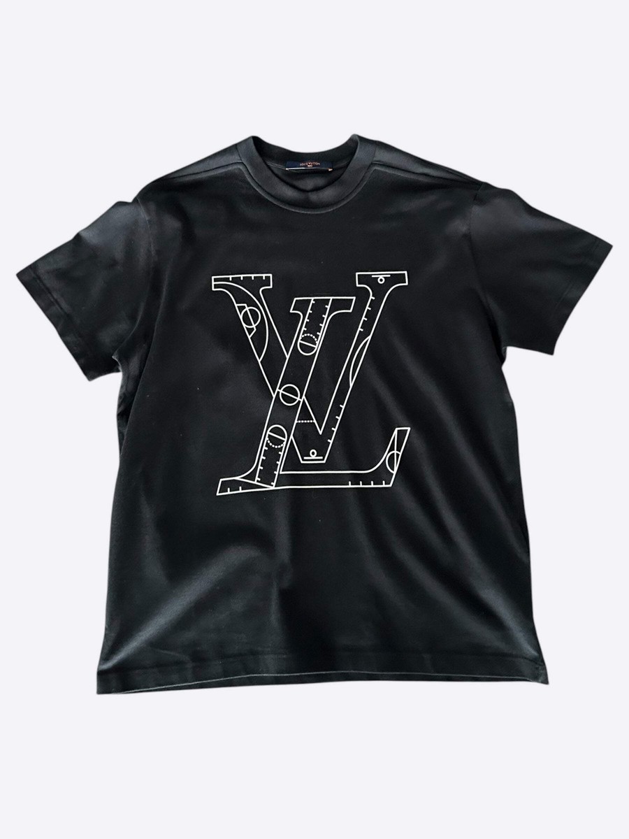 Louis Vuitton NBA Black & White Logo T-Shirt | eBay