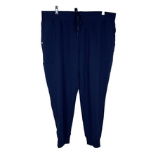 Jaanuu Silex Knit Waist Jogger Scrub Bottom Size XL Petite Navy Blue