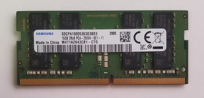 Samsung 16GB DDR4 SODIMM 2666MHz (M471A2K43CB1-CTD) TESTED