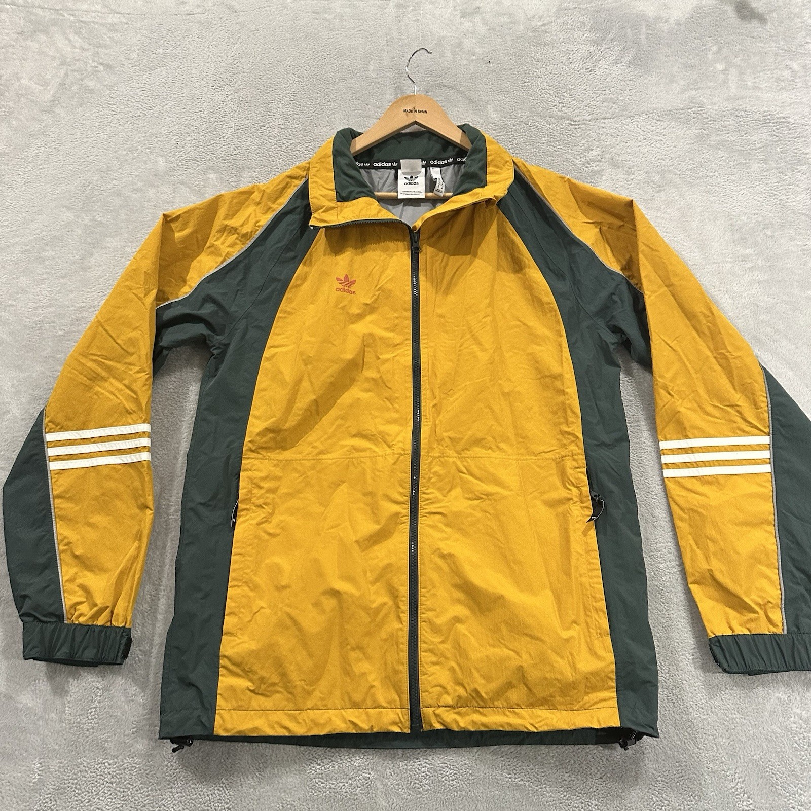 Adidas Sample Full Zip Windbreaker Jacket Men M Y… - image 1