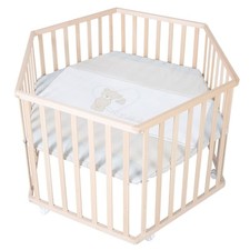 Roba Laufgitter Liebhabbär 6-eckig Schutzeinlage Holz natur NEU