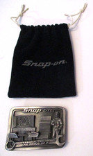 NOS VINTAGE SNAP ON PROFESSIONAL TECHNICIAN PROUD OF IT BELT BUCKLE ESTATE