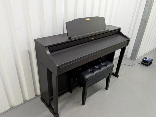 Roland HP506 Digital Piano in rosewood wooden action keys + stool Stock #25330 - Picture 3 of 21