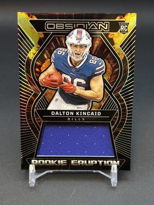 Dalton Kincaid Rookie 2023 Obsidian - Rookie Eruption #'d /199 (MEM, RC) SEE PIC