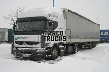 Truck photo Renault 370 dci Commonrail box semitrailer Poland white POLSA #c7bf
