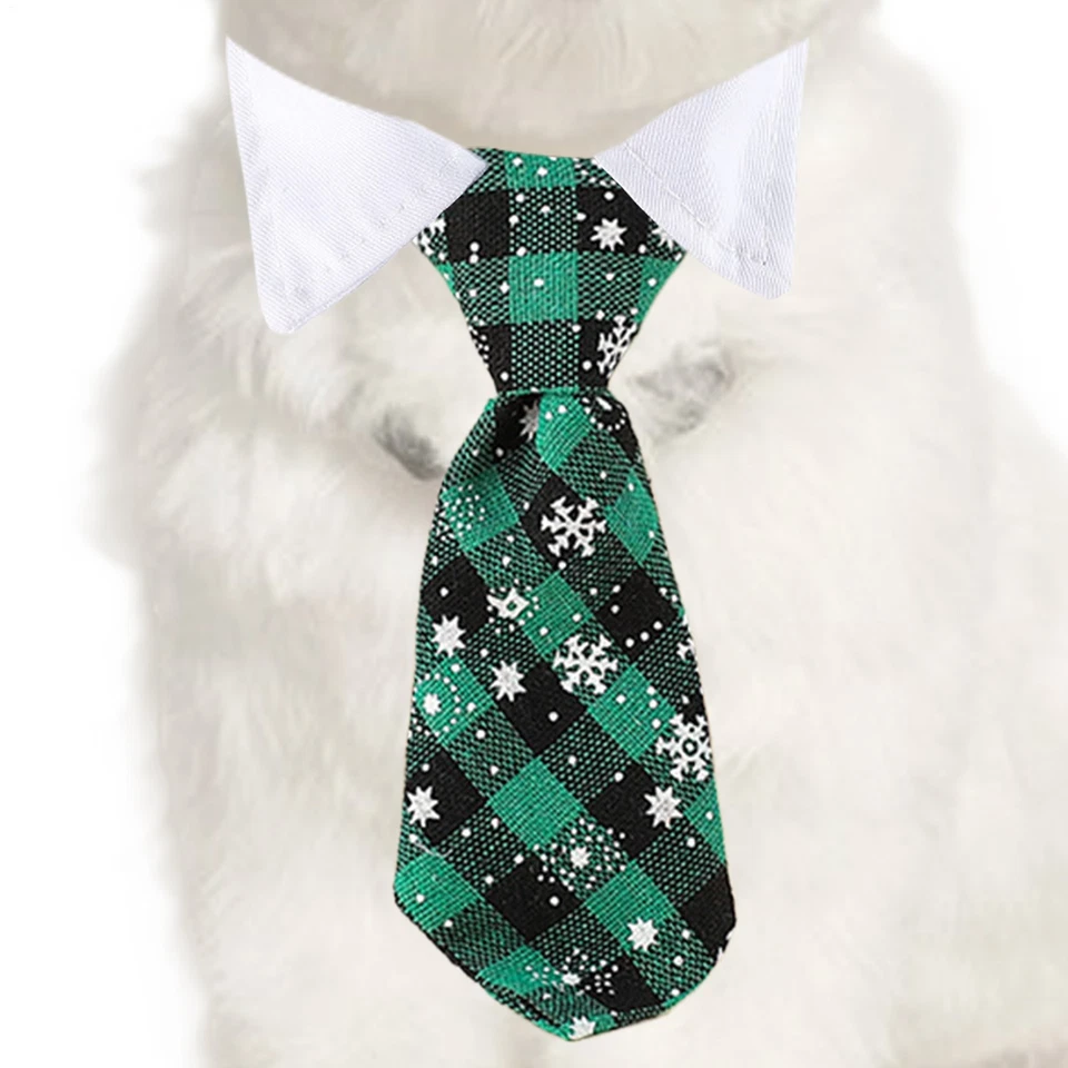 Lindo collar de pajarita de pañuelo para perro ropa de boda disfraz conjunto mascota ajustable Foto 2 de 4