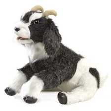Folkmanis Goat Hand Puppet 8", Multi-colored