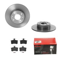 Brembo Bremsscheiben Coated Ø251Mm + BremsbelÄGe Hinten FÜR Fiat Croma 154X