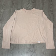 NOBULL Pink Pullover Crewneck Sweatshirt Long Sleeve Small Cropped