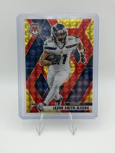 2025 Panini Mosaic Choice Jaxon Smith-Njigba Red Yellow Fusion /89