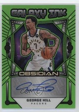 2024-25 Obsidian Galaxy Ink Electric Etch Green Flood /25 George Hill Auto 04dh
