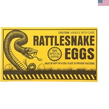 Joke Rattlesnake Egg Envelope, Set of 6