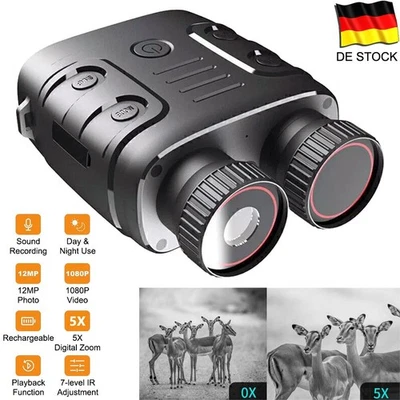 MARKENLOS Nachtsichtgerät 1080P Digital Infrarot Nachtsicht Fernglas 850nm 10X Digitalzoom