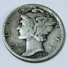 1943-D Mercury Dime ~ FINE DETAILS~ 90% Silver #4624