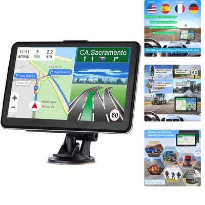 Commercial Truck GPS with Voice Navigation & Latest World Maps - 7'' Screen
