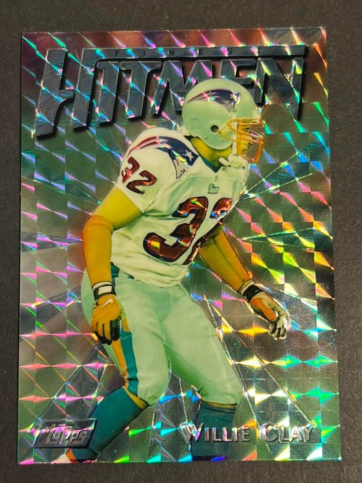 1997 Topps Finest Embossed Silver Refractor Willie Clay Patriots #116