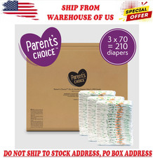 Parent's Choice Dry Gentle Baby Diapers, Size 5, 210 Ct, Mega Box, Leak Guard