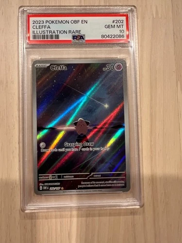 Pokemon Cleffa 202/197 Illustration Rare PSA 10 Gem Mint Obsidian Flames