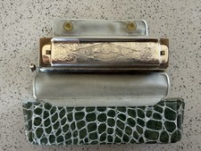 Vintage M. Hohner Chromonica 12 Hole Chromatic Harmonica Germany w/ Case