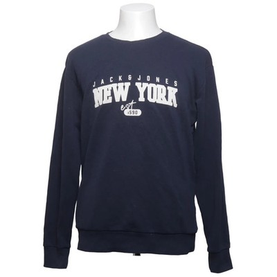 Jack & Jones, Sweatshirt, Größe: L, Blau, Baumwolle/Polyester, Print #agi