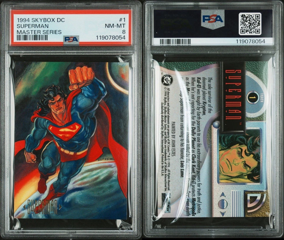 Superman - 1994 Skybox DC #1 Master Series PSA 8 - Image 2 of 2