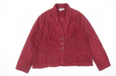 Bishopton Trading Damen Jacke rot Größe L geknöpft