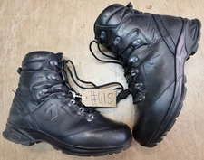 Haix German Army SF Issue Black Leather GoreTex Vibram Combat Boots 8 UK #415