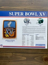 The Official NFL Super Bowl Patch Collection Super Bowl 15 Raiders vs Eagles