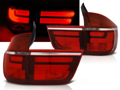 LED Rückleuchten passend für BMW X5 E70 Baujahr 2006 bis 2010 rot Depo Rücklicht