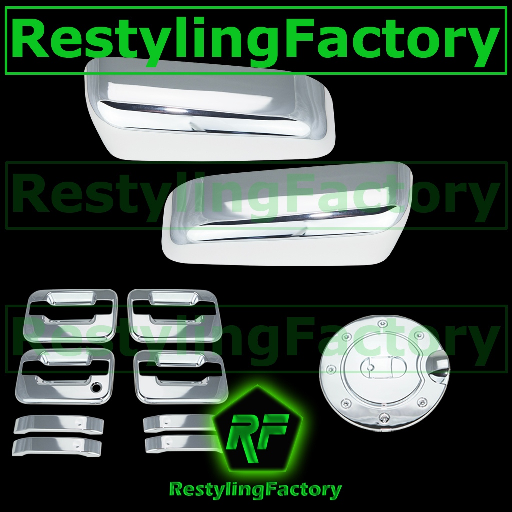 09-14 F150 Chrome Mirror+4 Door Handle+no KYP no K.H+ Tailgate Camera+GAS Cover