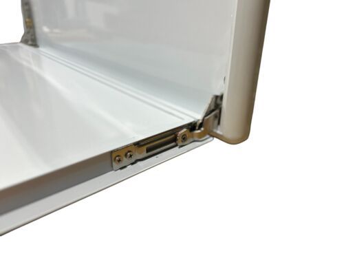 CARAVAN TABLE FOLDING PICNIC TABLE CAMPER HORSE FLOAT 650x450mm LOCKABLE WHITE - Picture 5 of 5