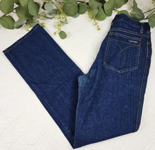 VTG Calvin Klein Womens Blue Jeans Straight Leg High Waisted Size 12 Hong Kong