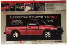 Mazda SE-5 Truck 1987 Vintage Print Ad 16x11 Inches Wall Decor