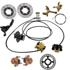 Go Kart Hydraulic Brake Kit  4 Stud Wheel Hubs  Steering Spindles For ATV Quad
